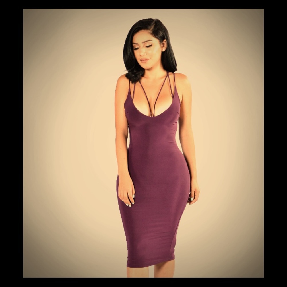 A sexy bodycon dress